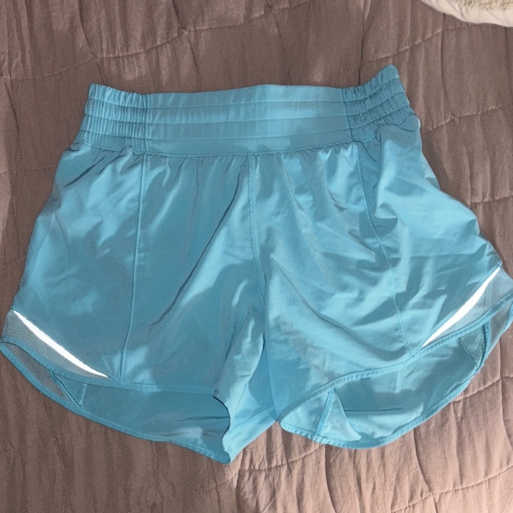 Lululemon blue hotty hot shorts